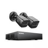 5MP 8-Channel Wired Security DVR System with 2pcs 2MP Outdoor Bullet CCTV Cameras, Smart Human / Vehicle / Motion Detection